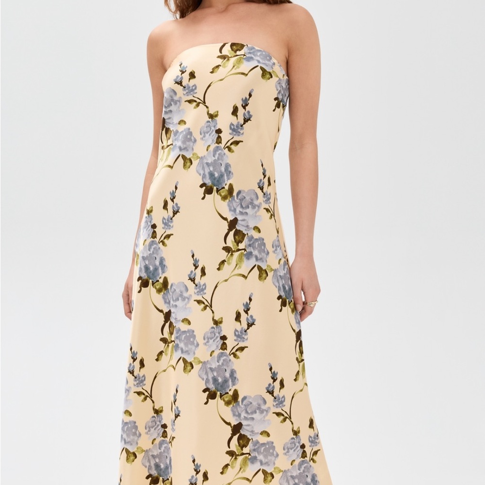 Cami NYC Noelle Dress Floral Strapless Dress